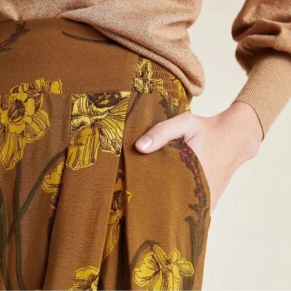NWT $130 Anthropologie Maeve Terrace Floral Palazzo Pants in size 0! - Picture 3 of 6